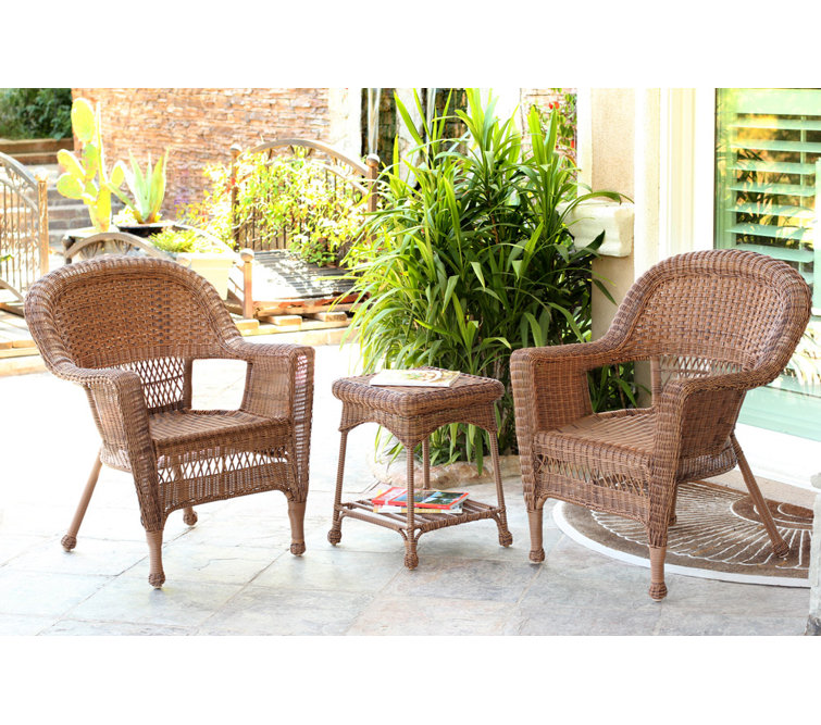 Plastic wicker patio discount furniture